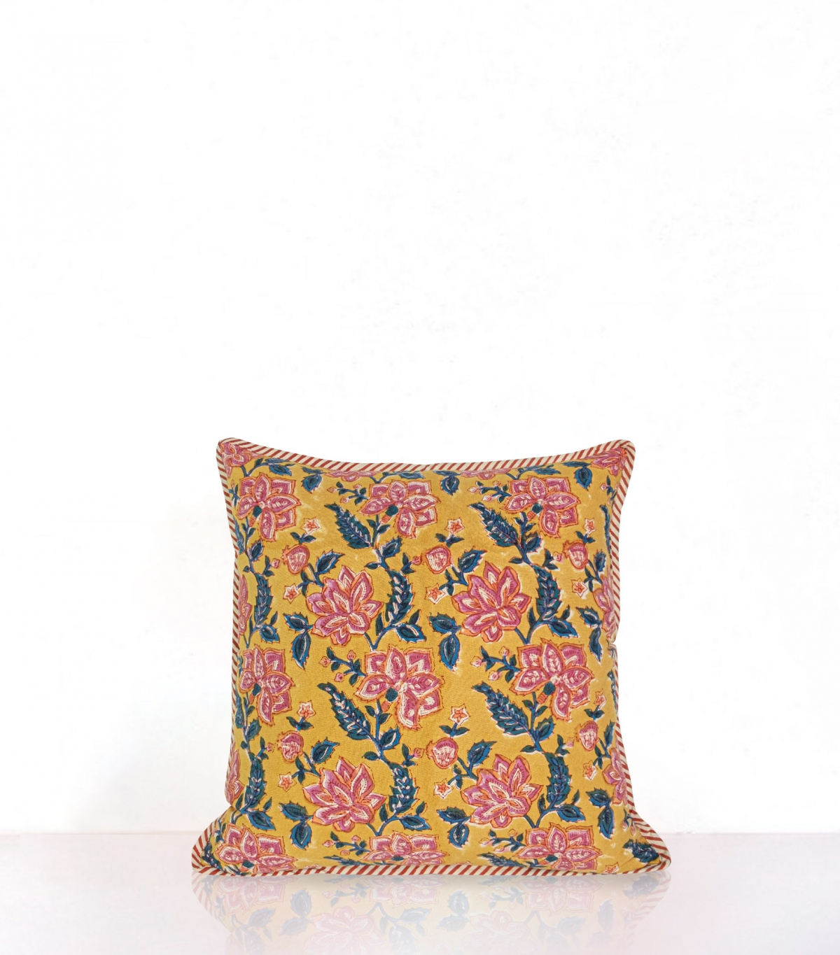 Cushion cover 16x16 inches - multi yellow