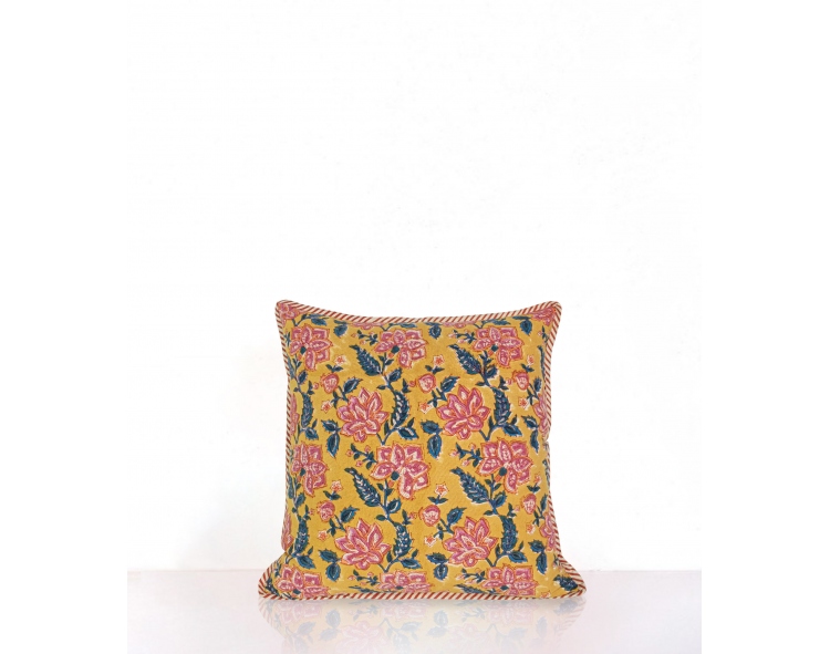 Cushion cover 16x16 inches - multi yellow