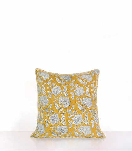 Housse de coussin 40x40 cm - jaune