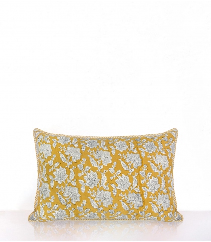 Cushion cover 16x26 inches - yellow