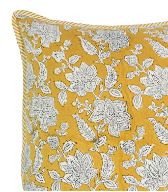 Cushion cover 24x24 inches - yellow