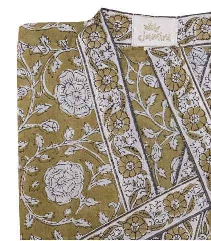 Printed kimono free size - olive