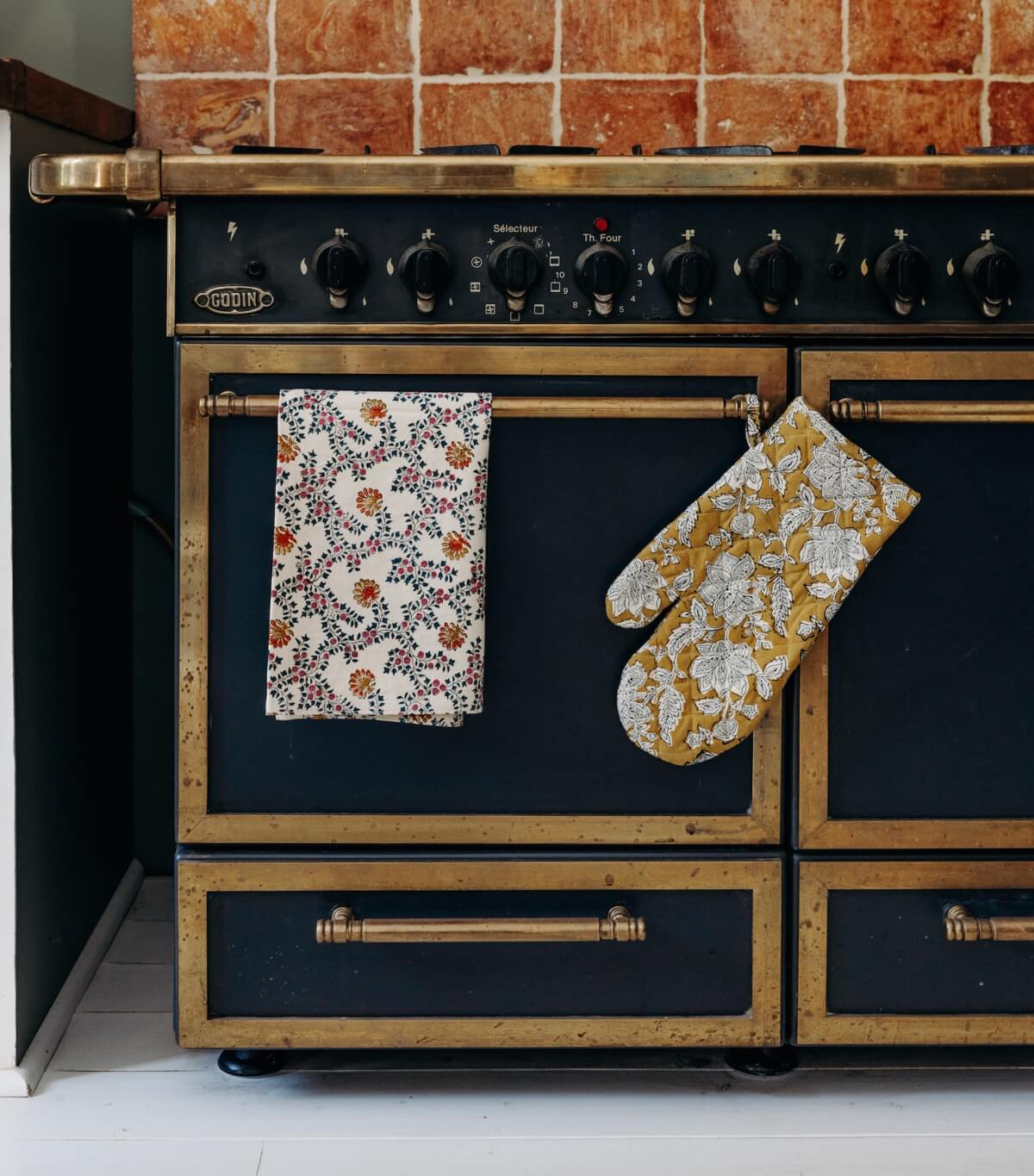 Printed kitchen towel and kitchen glove - Jamini