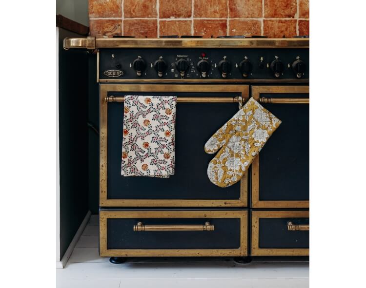 Printed kitchen towel and kitchen glove - Jamini