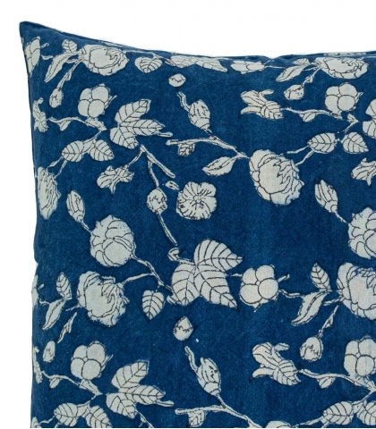 Housse de coussin indigo - 40x40 cm