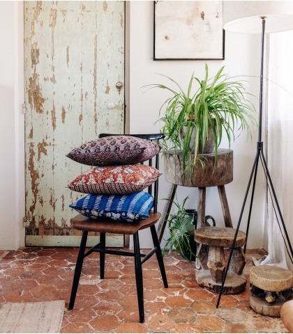 Housses de coussin teinture naturelle boho chic - Jamini