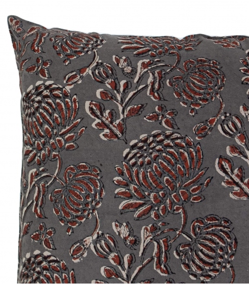 Hand block printed cushion cover Takla - Jamini