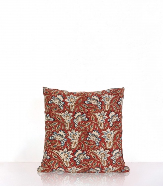 Hand printed cushion cover in cotton - Bada