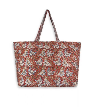 Floral cotton bag - 17x15 inches