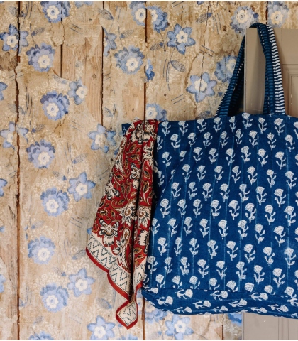 Indigo blue week-end bag Chota