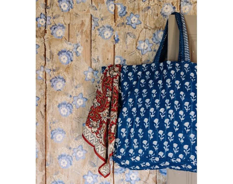 Indigo blue week-end bag Chota