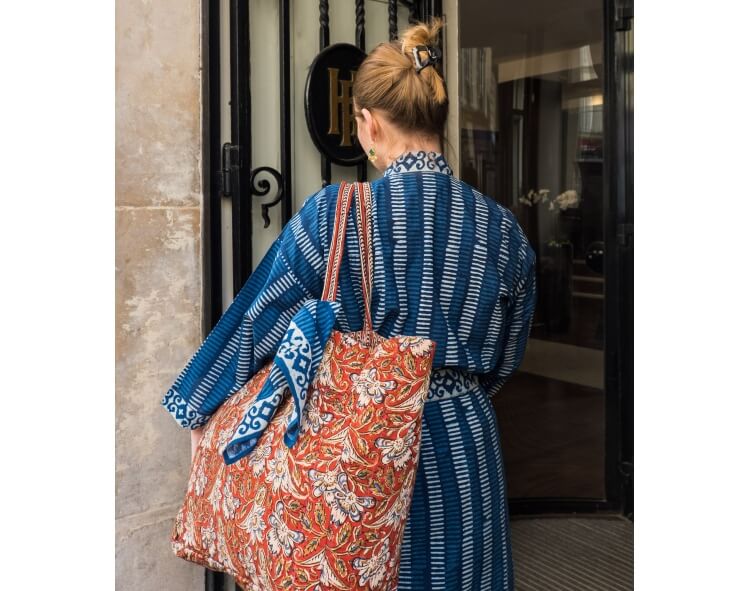 Kimono teinture naturelle - indigo