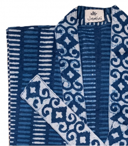 Indigo blue kimono - free size