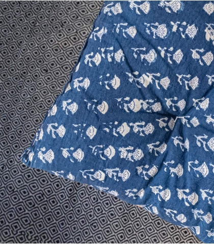 Matelas imprimé 150x60 cm - indigo