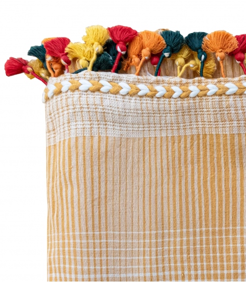 Rideau indien en voile de coton - 112x215 cm
