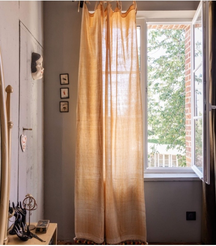 Jali Rideau indien voile de coton - 112x215 cm