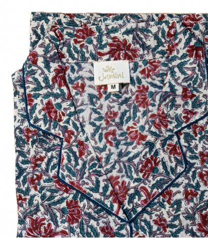 Pyjama indien en coton Reema - taille M