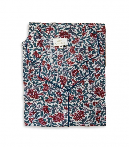 Reema Taille M - pyjama fleuri en coton