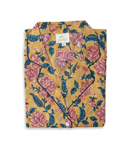 Indian pyjama in floral cotton - size L Rang