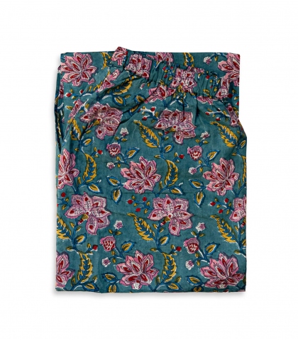 Pyjama indien en coton fleuri - taille L Rang