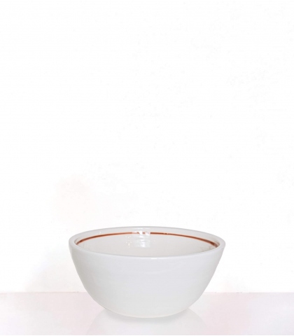 Offwhite ceramic salad bowl hand made in Greece