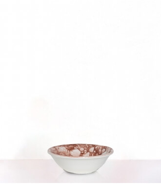 Handmade ceramic bowl 7 inches - red