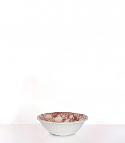 Handmade ceramic bowl 7 inches - red