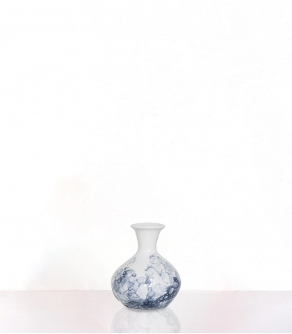 Blue ceramic vase