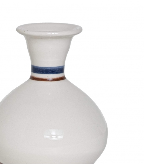 Vase en céramique rayures