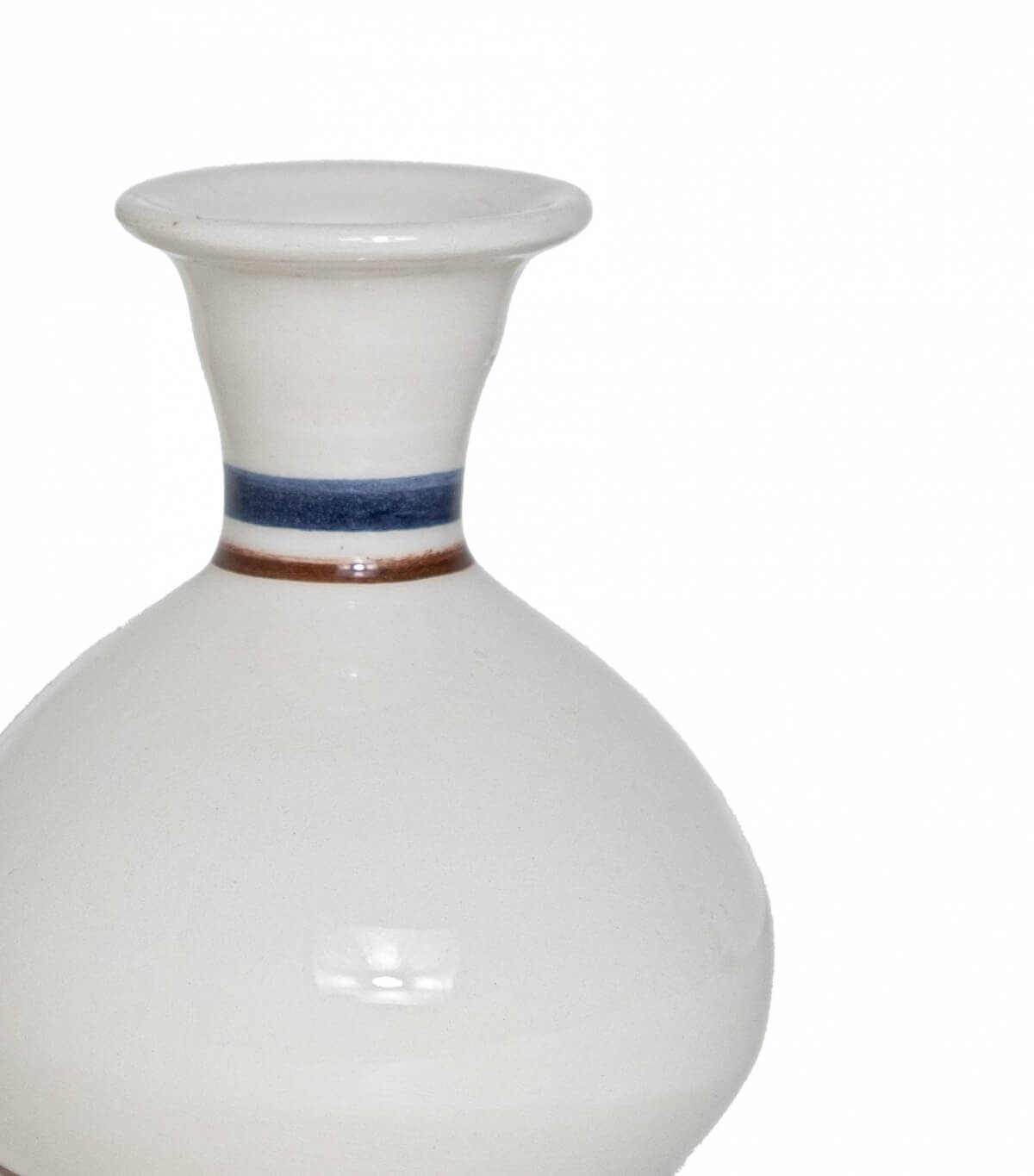 Vase en céramique rayures