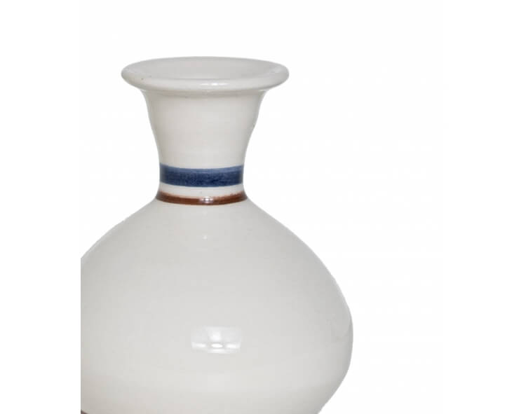 Vase en céramique rayures