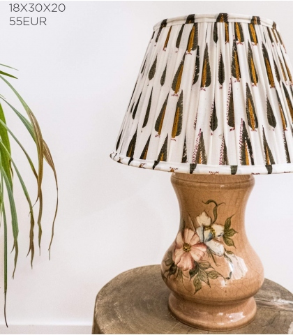 Offwhite cotton lampshade -7x12x8 inches