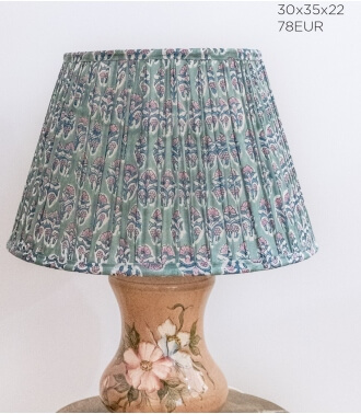 Cotton lampshade -14x9x9 inches