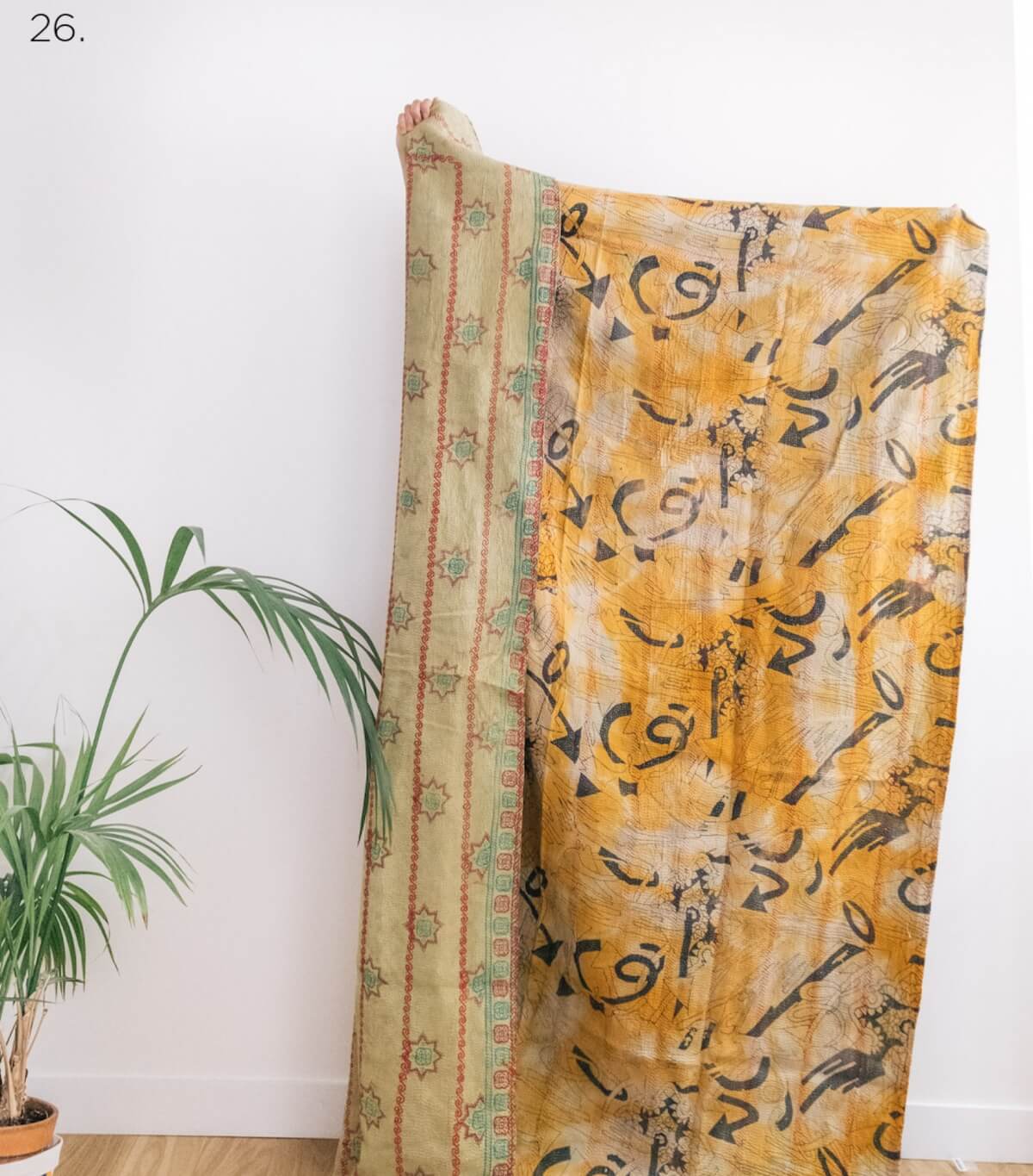 Indian kantha quilt