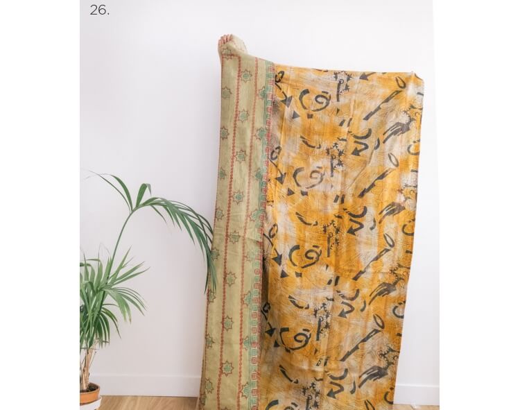 Indian kantha quilt