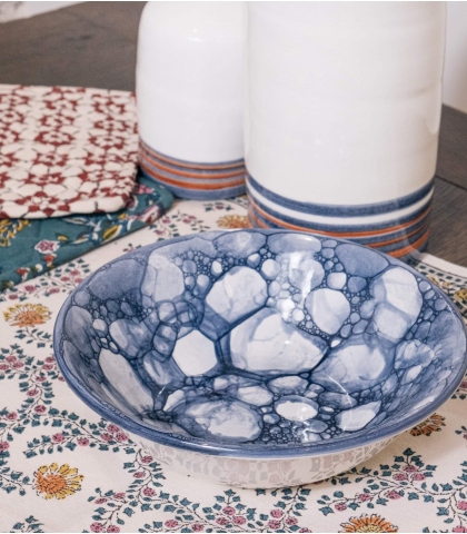 Bol céramique bleu