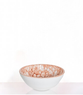 Ceramic red salad bowl
