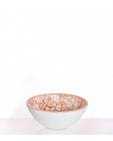 Ceramic red salad bowl