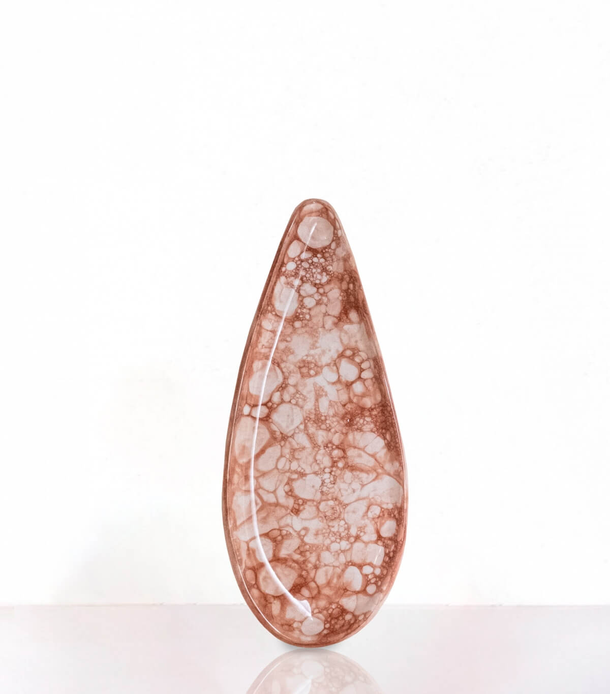Plat en céramique rouge - 35 cm