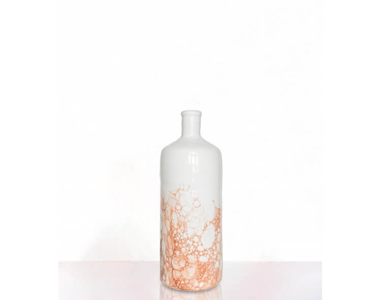 Vase en céramique fait-main - rouge