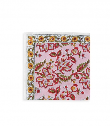 Serviette de table Rang rose pâle