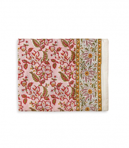 Nappe rectangulaire Rang rose pâle