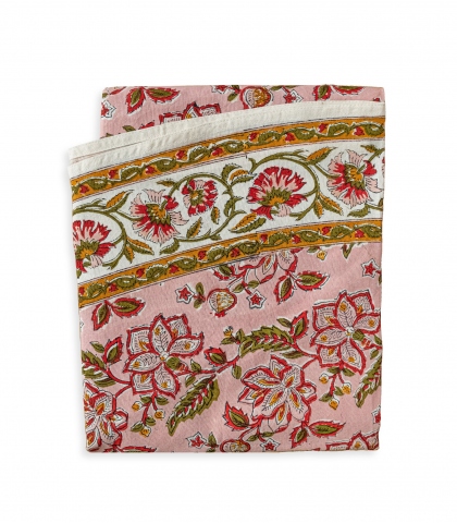 Nappe ronde Rang rose pâle