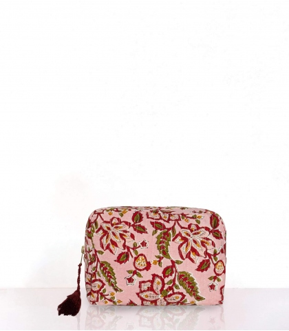 Pochette à maquillage Rang rose pâle