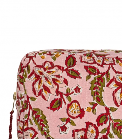 Travel pouch 8x6x3 inches - pale pink