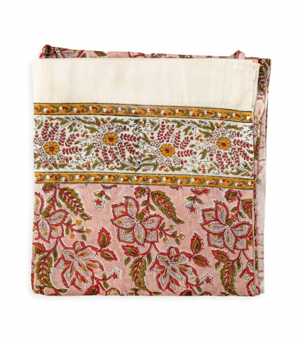 Floral curtain Rang pale pink