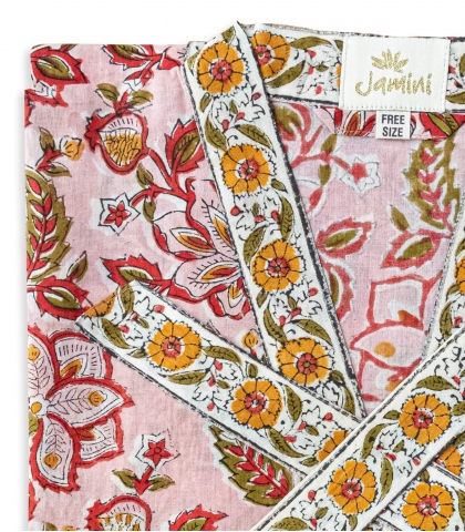 Kimono Rang rose pâle