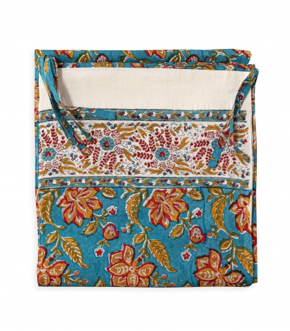 Indian curtain Rang blue