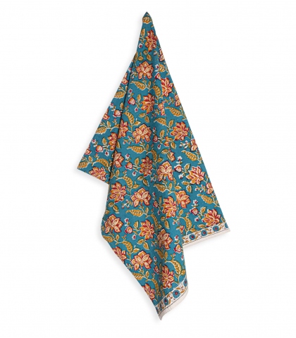 Rang bleu torchon en coton
