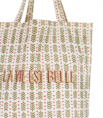 Sac de marché 41x46x13 cm - olive